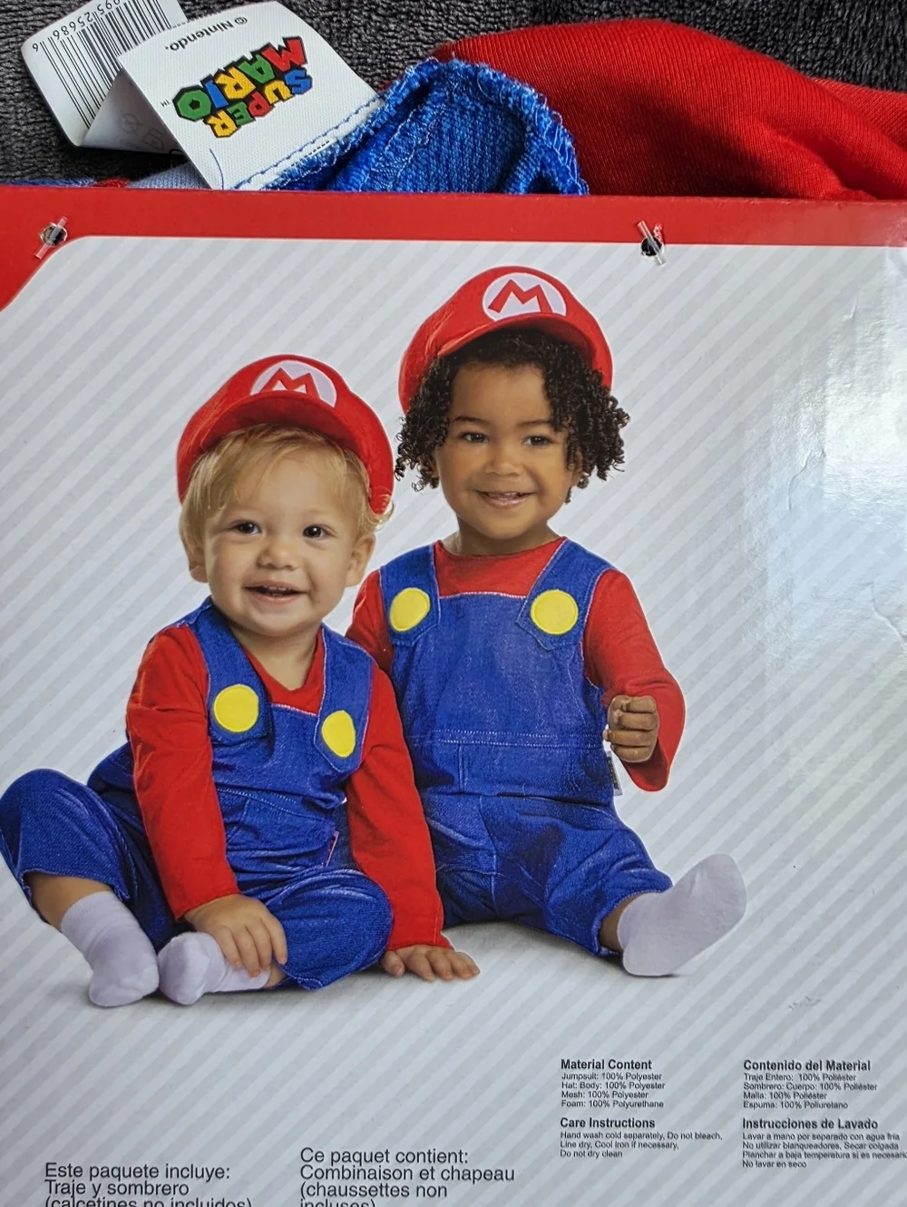 New Nintendo Super Mario Brother Halloween Costume /outfit for Baby / Toddler